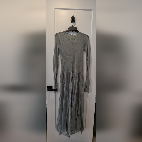 Zara Dusty Mint Dress Size S - Picture 2 of 5